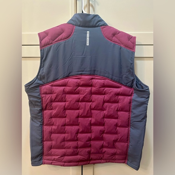 Peter Millar Burgundy and Gray Puffer Vest-L - Picture 6 of 7